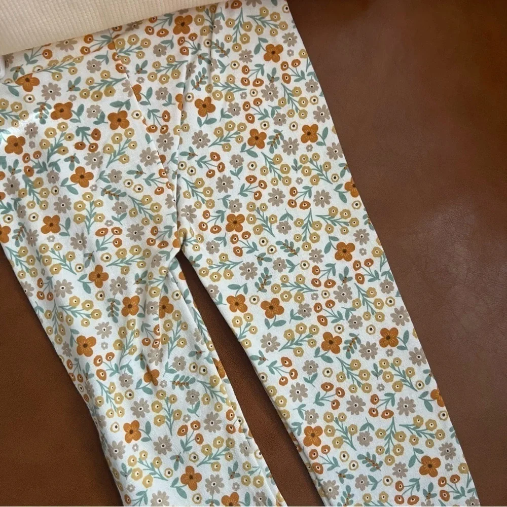 Kit+Pearl Baby Toddler Girl Pants Bodysuit Hair Band 24M Matching Set Floral NWT